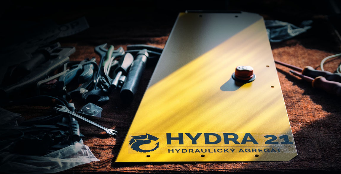 První fotografie části hydraulického agregátu HYDRY 21