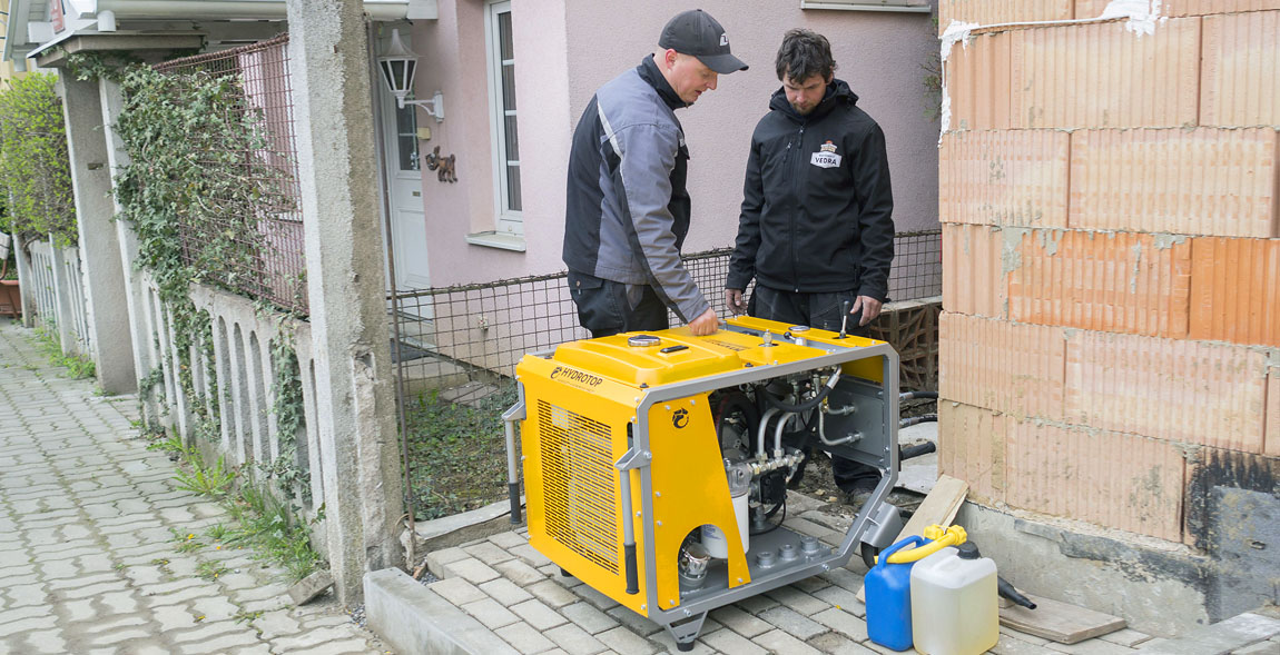 Obsluha hydraulického agregátu HYDRA 21 Obsluha hydraulického agregátu HYDRA 21