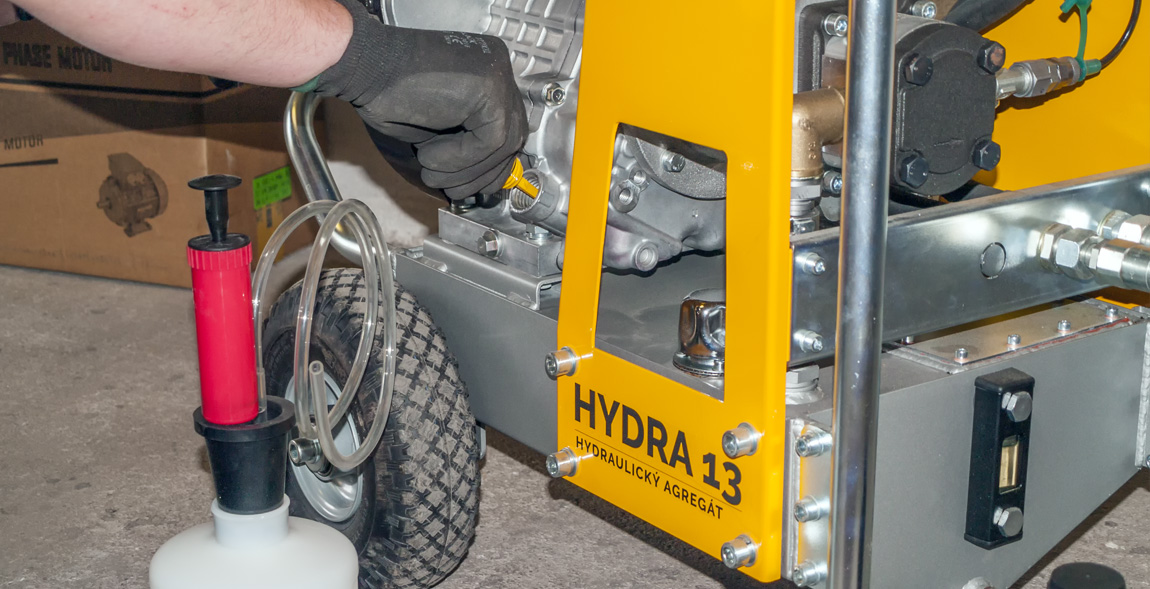 Hydraulický agregát výměna oleje