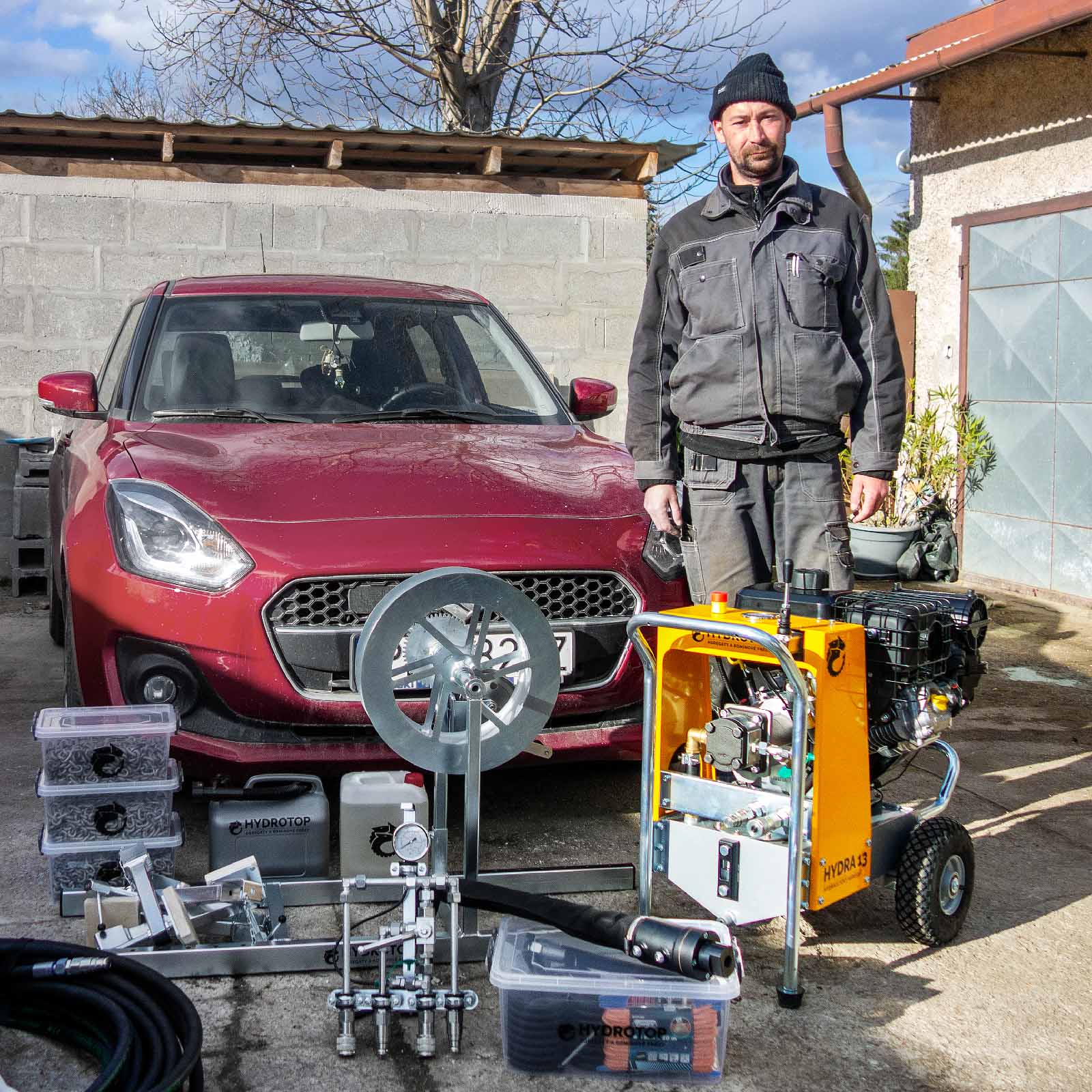Peter Žilka z Komivy je pán HYDRY a může frézovat komíny na Slovensku Peter Žilka z Komivy je pán HYDRY a může frézovat komíny na Slovensku